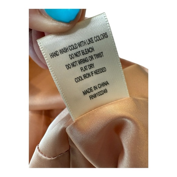 Skies are Blue Peach Silver Sequin Fringe Hem‎ Mini A Line Skirt Disc Party NEW - Picture 7 of 14